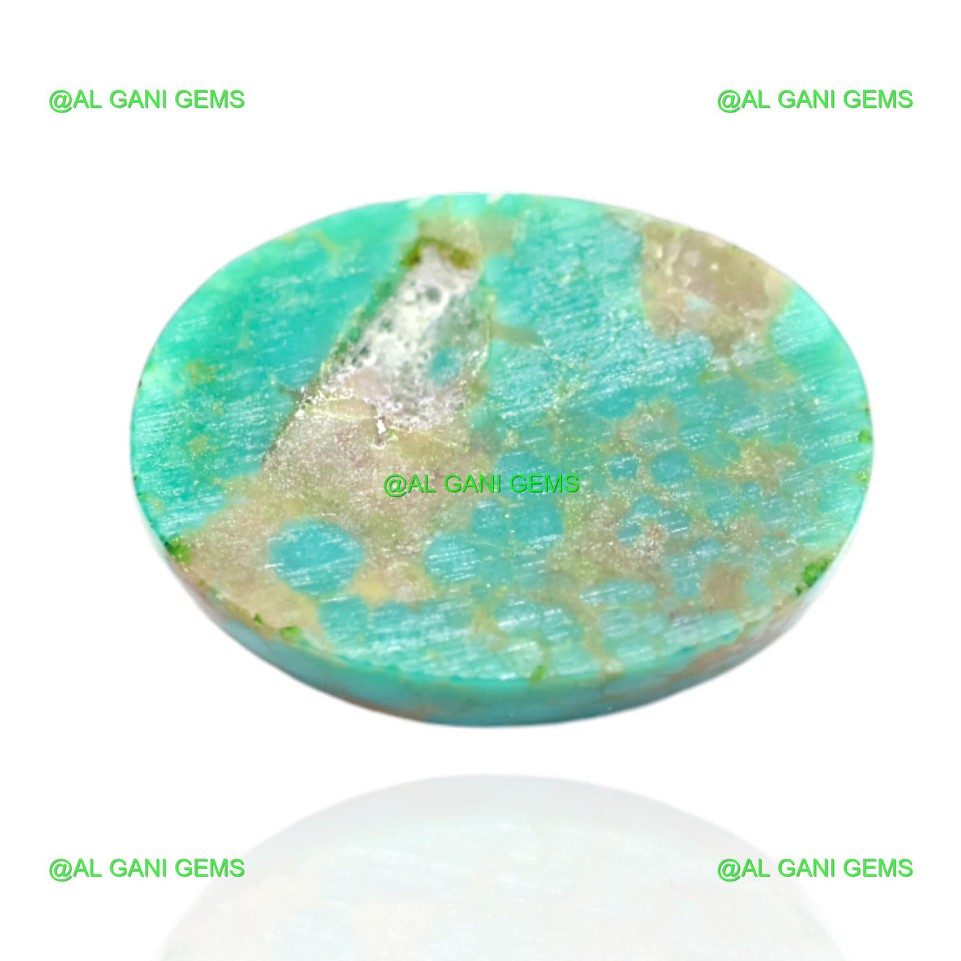 18.00 Cts Turquoise Loose Gemstone Oval Cabochon Natural 19x15x8 mm T-483