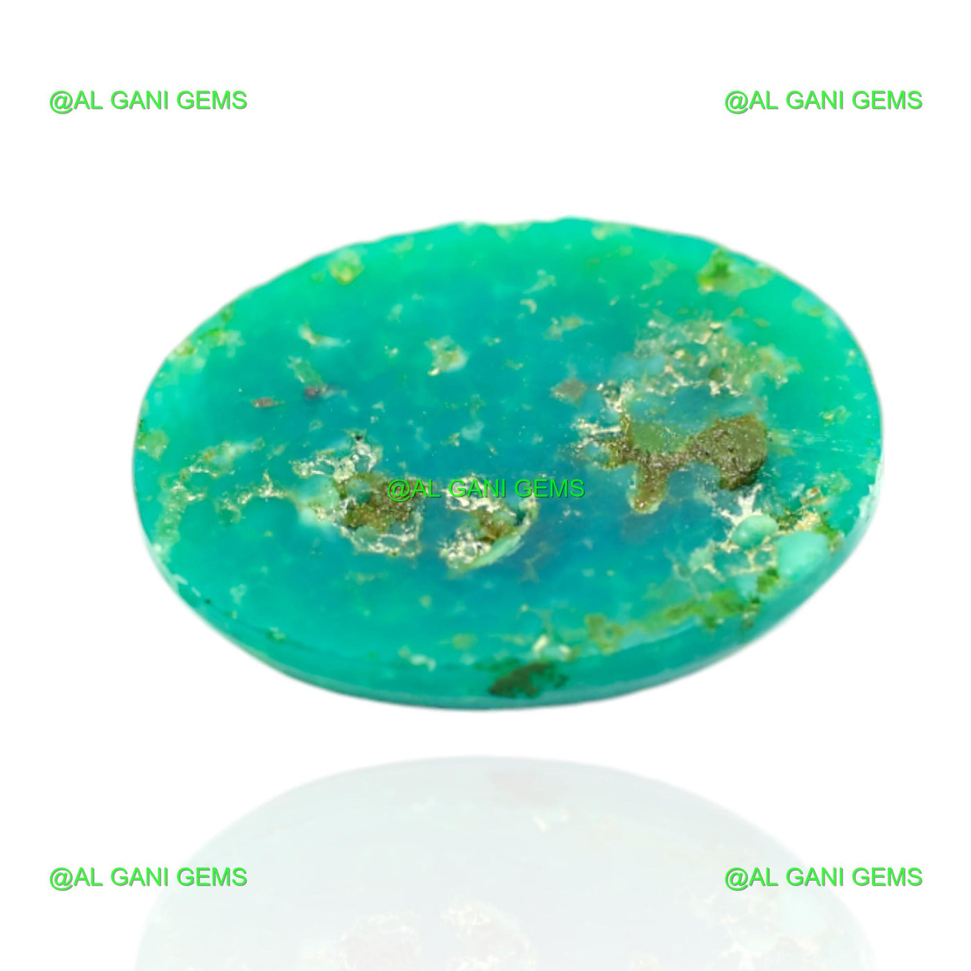 12.00 Cts Natural Turquoise Loose Gemstone Oval Cabochon 19x14x6 mm T-488