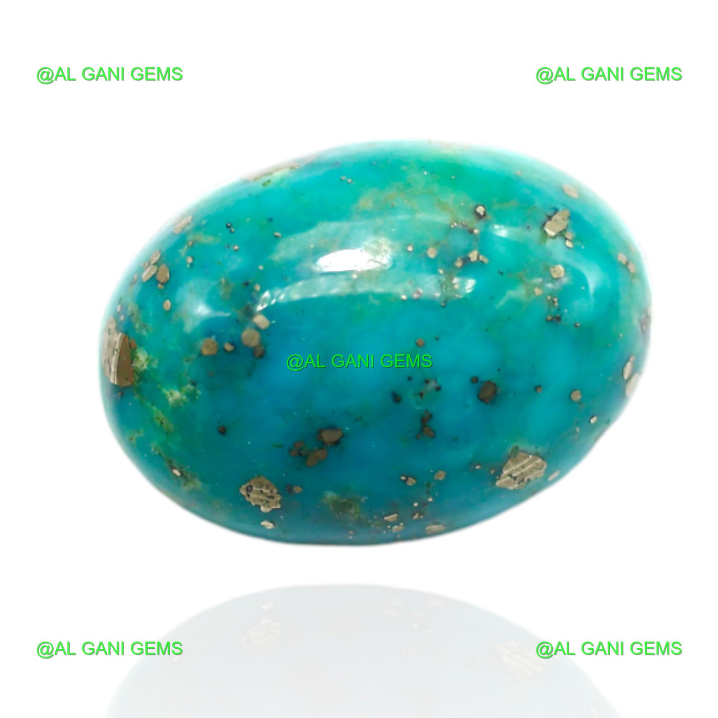 Natural Turquoise Loose Gemstone Oval Cabochon 11.00 Cts 17x12x6 mm T-498