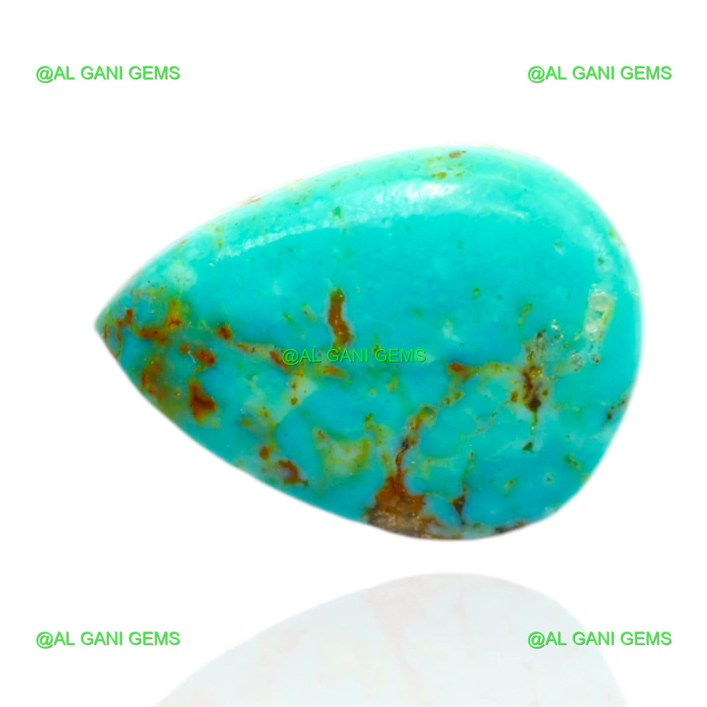 5.00 Cts Natural Turquoise Loose Gemstone Pear Cabochon 18x12x3 mm T-499