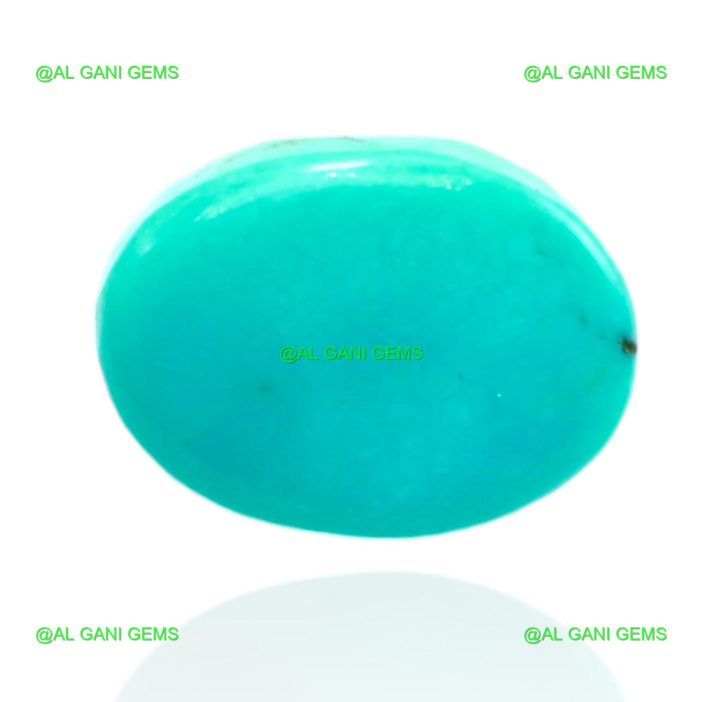 7.00 Cts Turquoise Loose Gemstone Oval Cabochon Natural 15x11x4 mm T-598