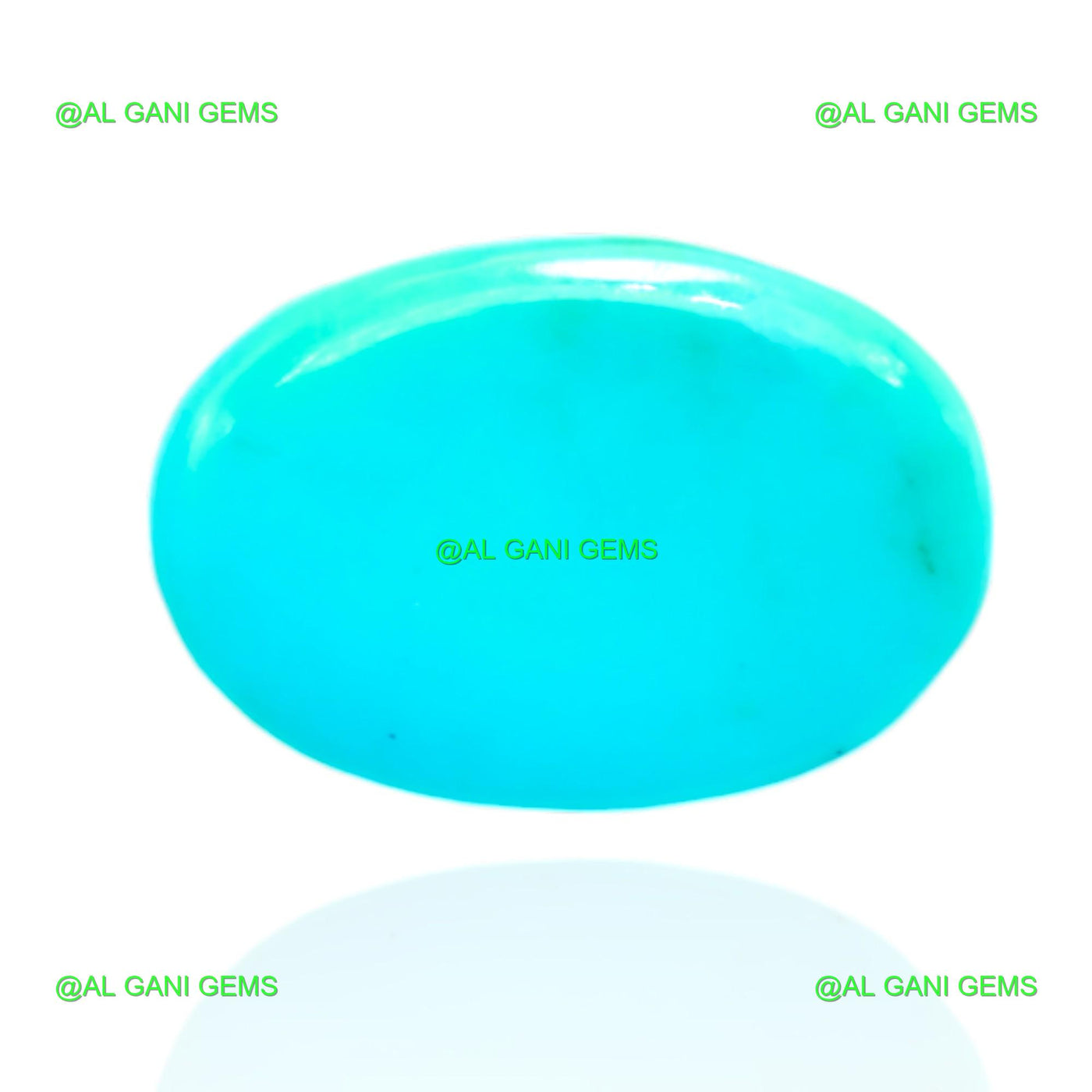 8.00 Cts Natural Turquoise Loose Gemstone Oval Cabochon 17x11x5 mm T-606