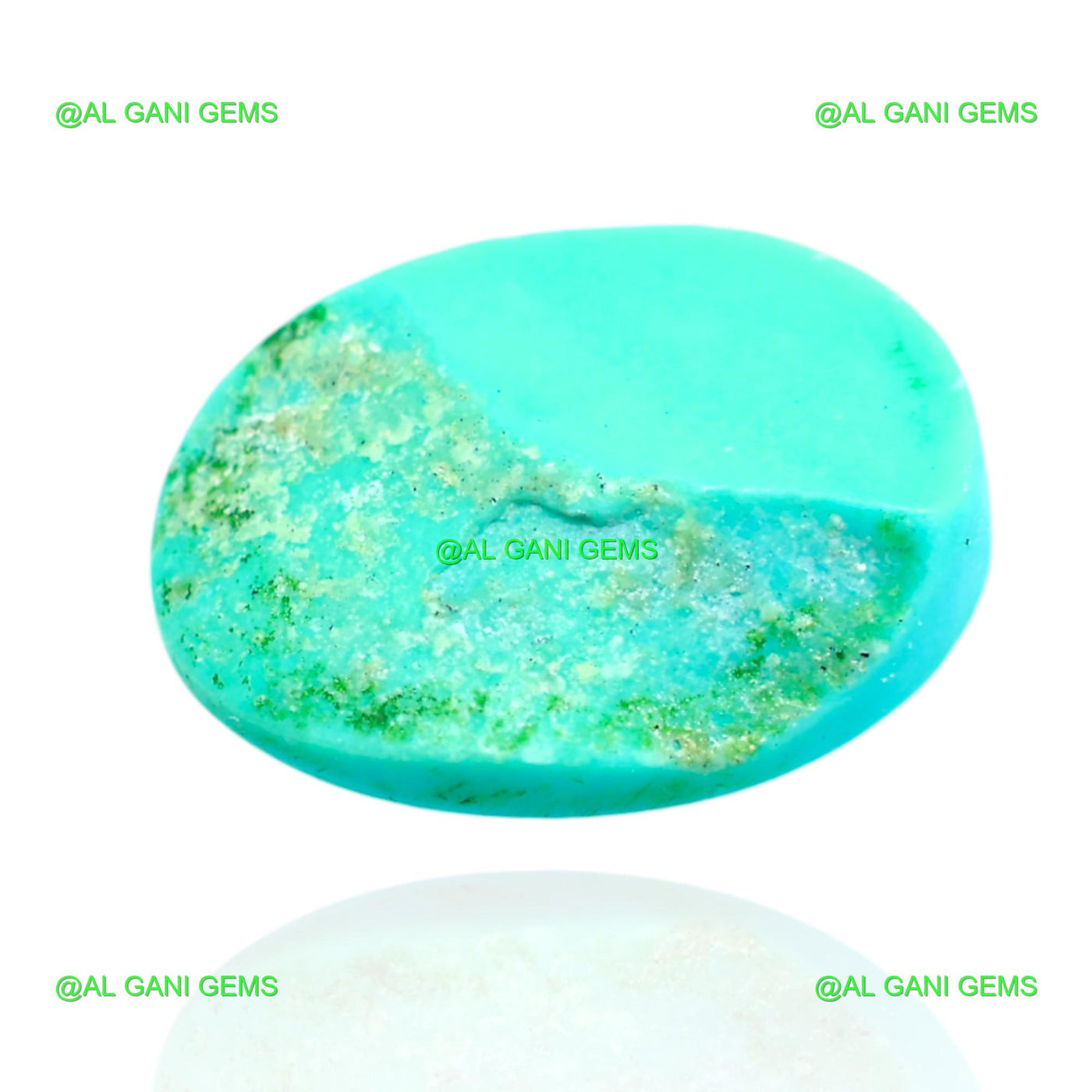 6.00 Cts Natural Turquoise Loose Gemstone Oval Cabochon 15x11x5 mm T-627