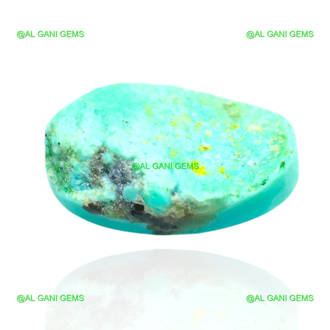 Natural Turquoise Loose Gemstone Oval Cabochon 7.00 Cts 16x10x6 mm T-629