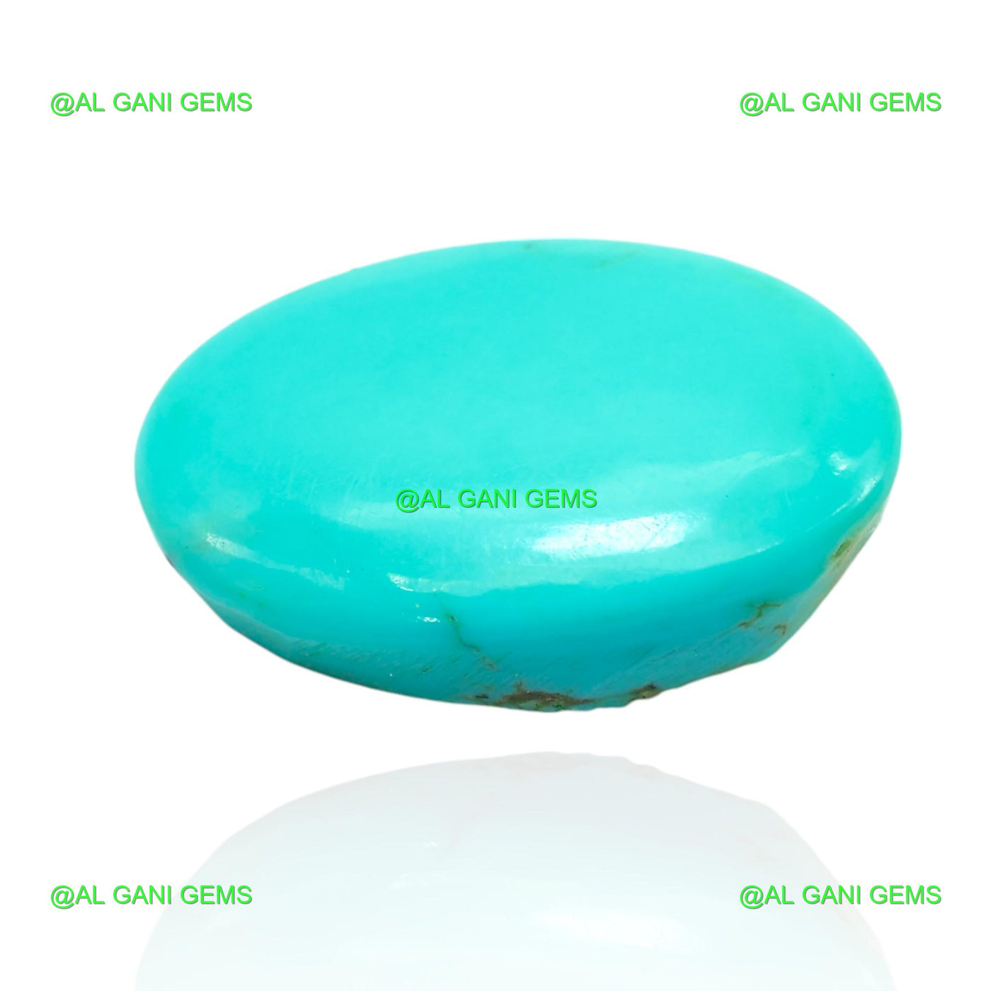 15.00 Cts Natural Turquoise Loose Gemstone Oval Cabochon 21x14x6 mm T-65