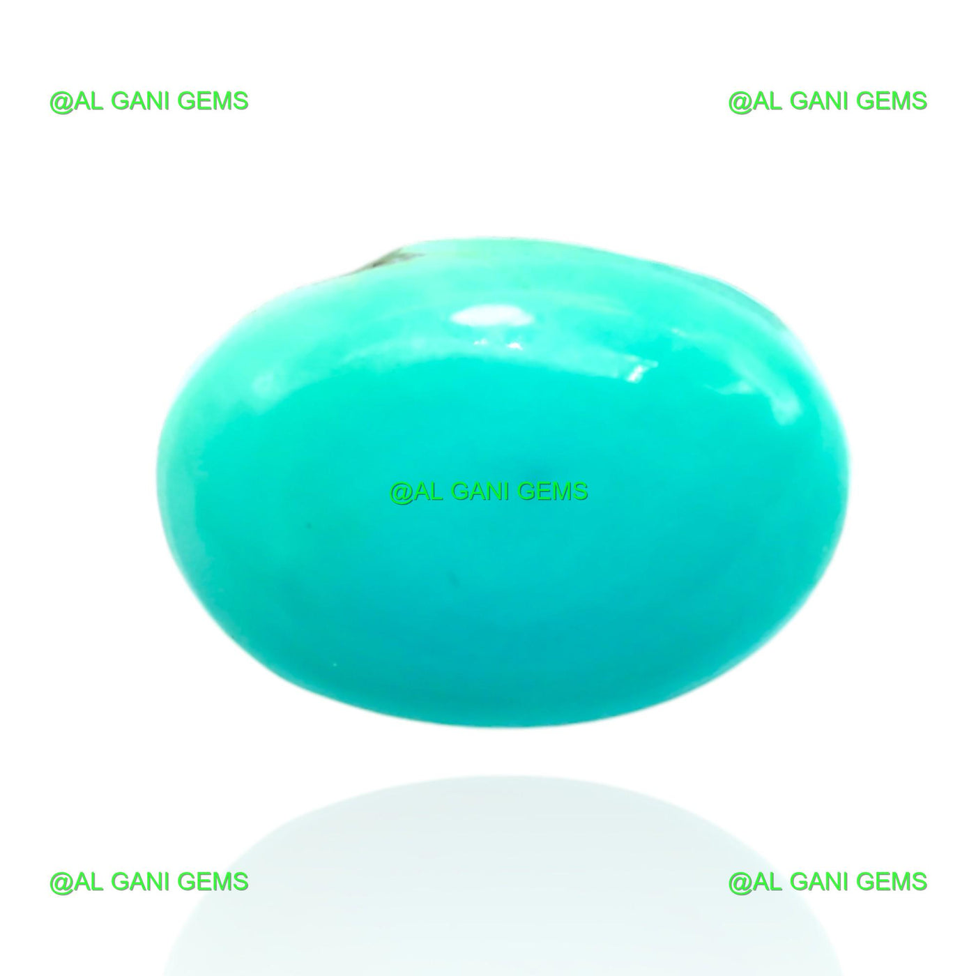 5.00 Cts Turquoise Loose Gemstone Oval Cabochon Natural 13x9x6 mm T-697