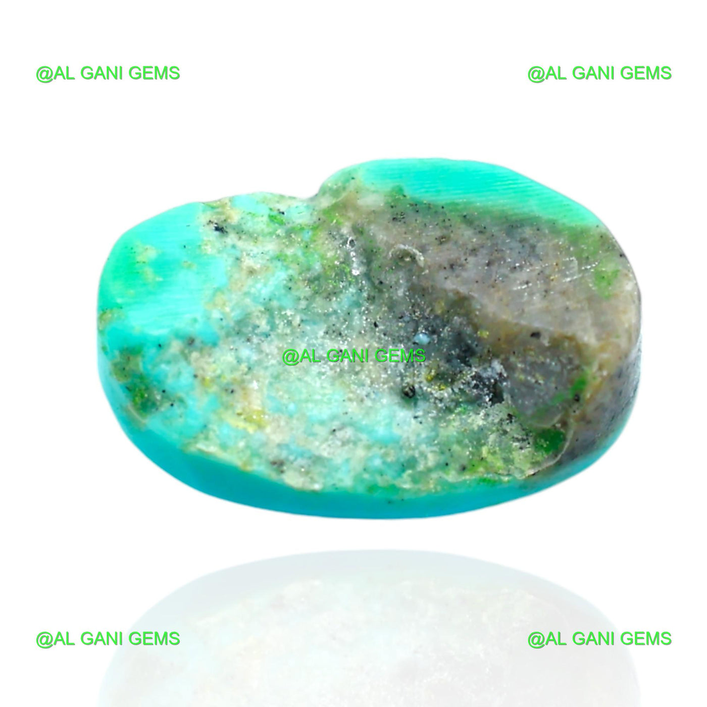 5.00 Cts Natural Turquoise Oval Cabochon Loose Gemstone 14x9x4 mm T-698