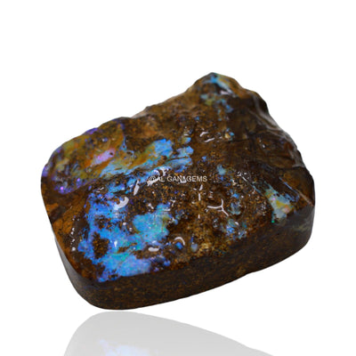 Natural Boulder Opal Gemstone 103.00 Cts Loose Fancy Druzy 33x26x11 mm BO-3