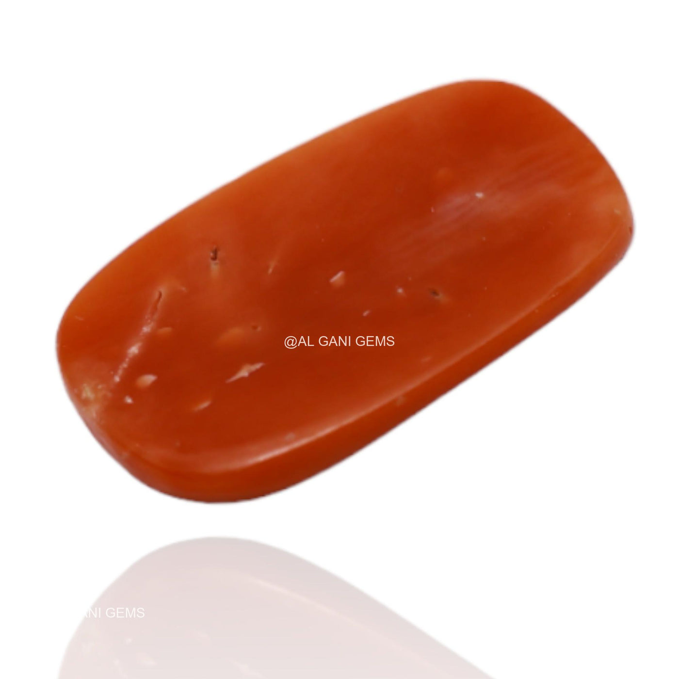 Natural Coral Gemstone 2.95 Cts Loose Oval Cabochon Taiwan 13x8x3 mm C-122