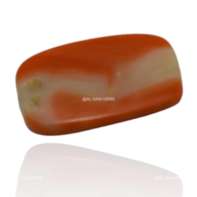 4.40 Cts Taiwan Coral Loose Gemstone Oval Cabochon Natural 14x9x3 mm C-123