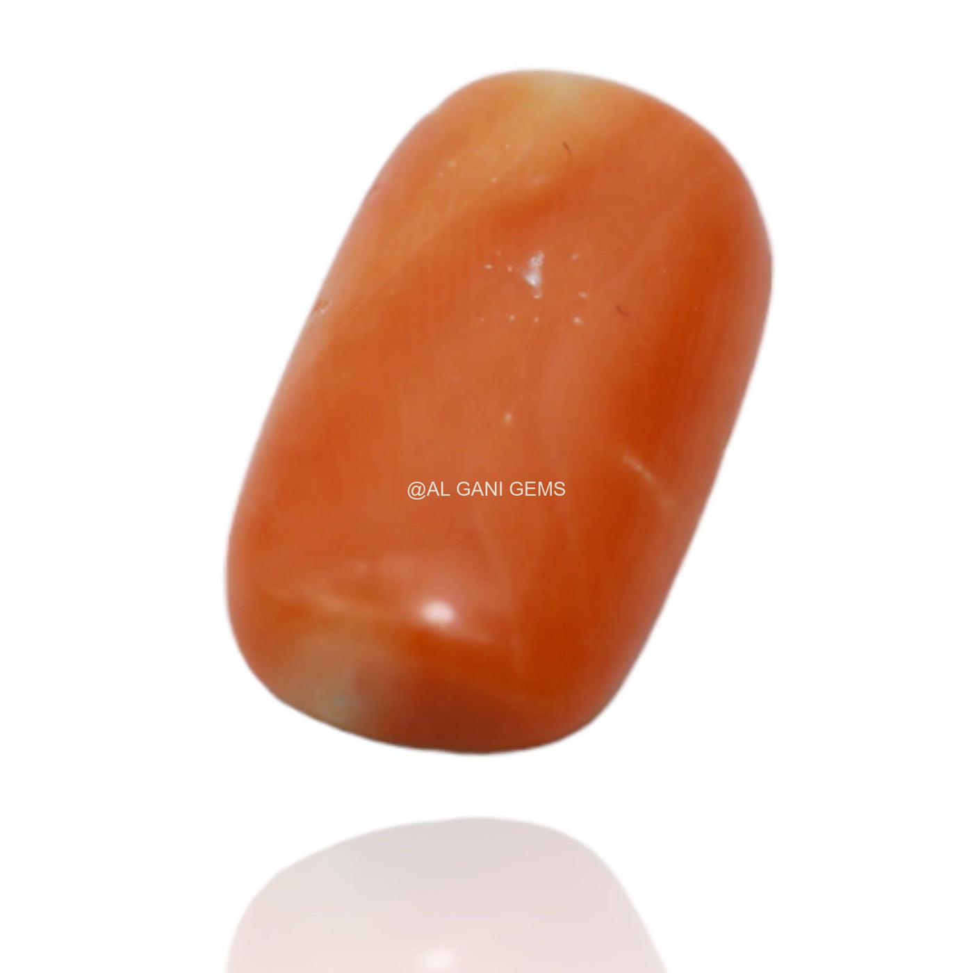 4.55 Cts Natural Taiwan Coral Oval Cabochon Loose Gemstone 15x8x3 mm C-165