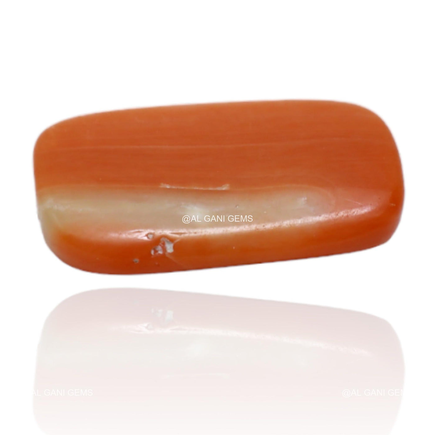 4.55 Cts Natural Taiwan Coral Oval Cabochon Loose Gemstone 15x8x3 mm C-165