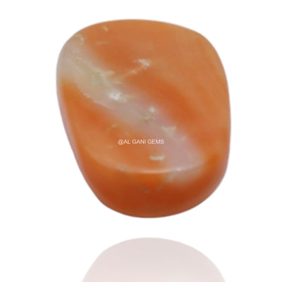 5.55 Cts Natural Taiwan Coral Oval Cabochon Loose Gemstone 12x9x5 mm C-166