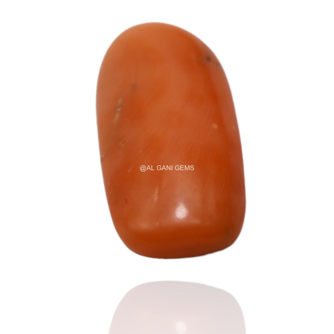 6.15 Cts Natural Taiwan Coral Oval Cabochon Loose Gemstone 18x9x4 mm C-18