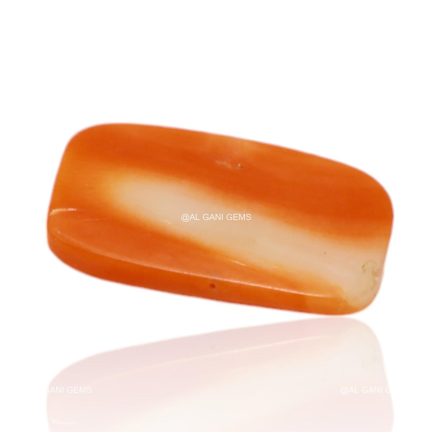 4.00 Cts Natural Tiwan Coral Loose Gemstone Oval Cabochon 15x9x3 mm C-239