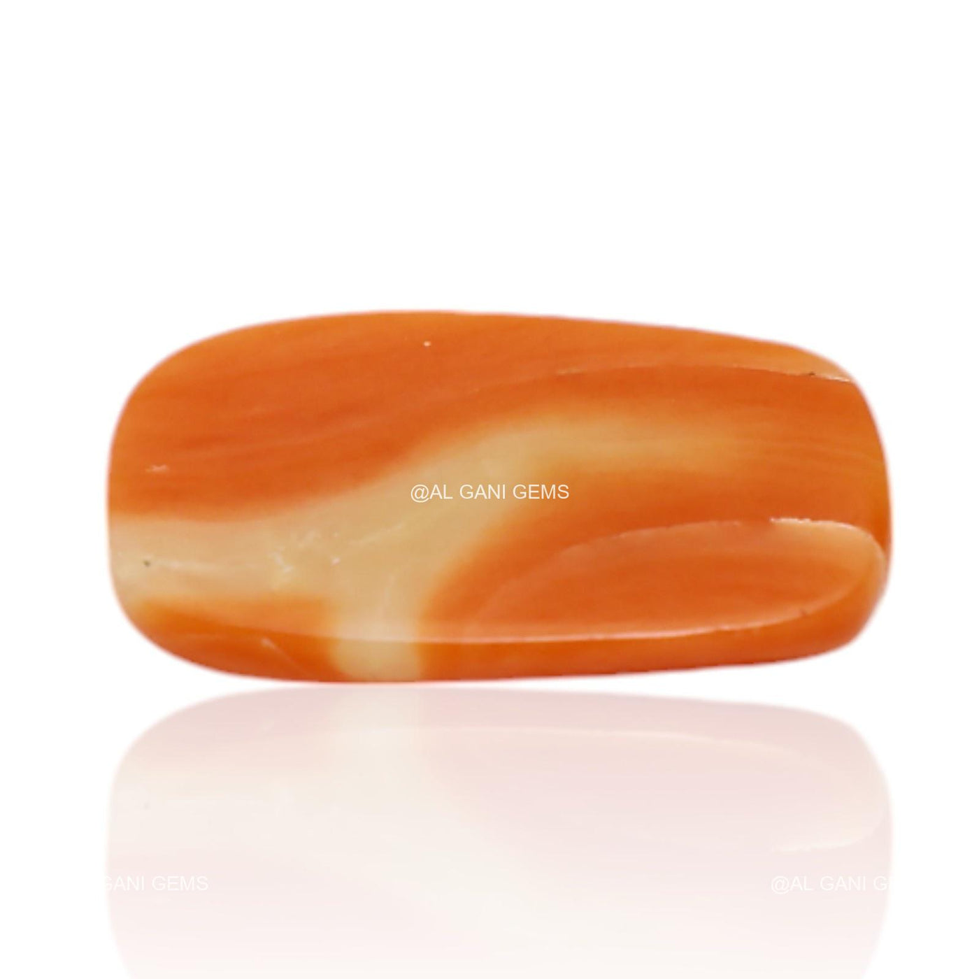 5.00 Cts Natural Tiwan Coral Oval Cabochon Loose Gemstone 16x8x4 mm C-242