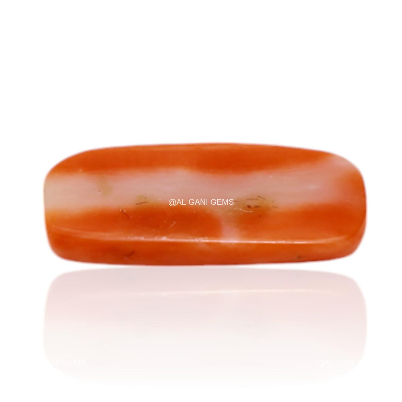 Natural Coral Gemstone 3.00 Cts Loose Oval Cabochon From Tiwan 15x7x3 mm C-269