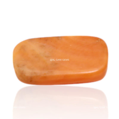 Natural Coral Gemstone 3.00 Cts Loose Oval Cabochon From Tiwan 12x7x4 mm C-302