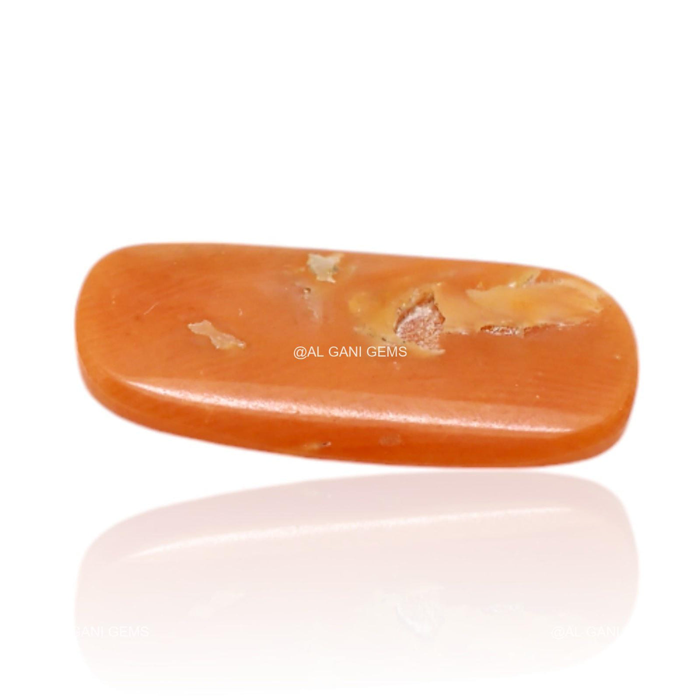 3.00 Cts Natural Tiwan Coral Loose Gemstone Oval Cabochon 17x8x2 mm C-360