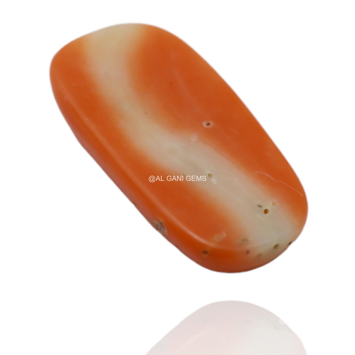 Natural Coral Gemstone 2.90 Cts Loose Oval Cabochon Taiwan 14x8x3 mm C-59