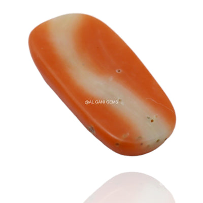 Natural Coral Gemstone 2.90 Cts Loose Oval Cabochon Taiwan 14x8x3 mm C-59