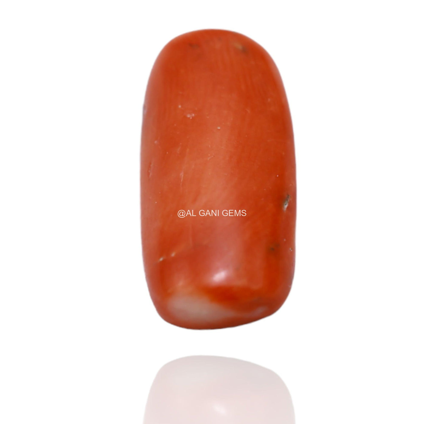 4.75 Cts Natural Taiwan Coral Loose Gemstone Oval Cabochon 17x8x3 mm C-60