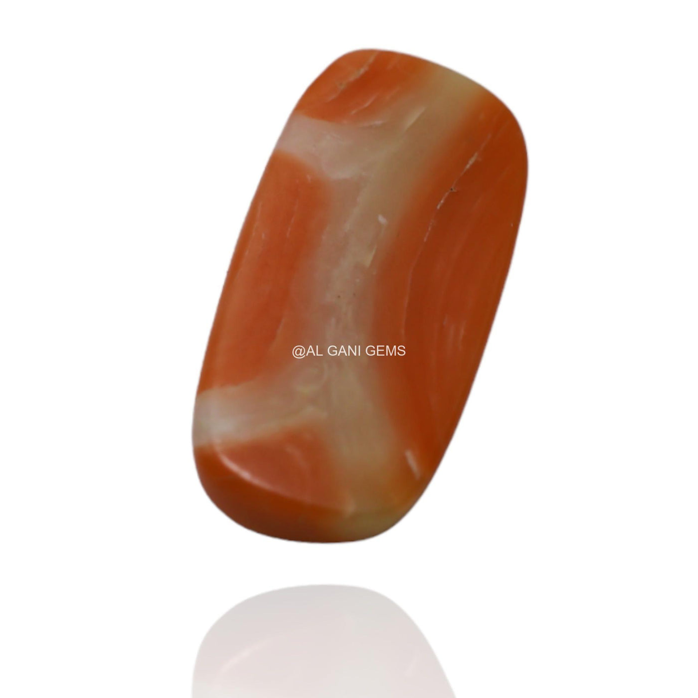 4.15 Cts Natural Taiwan Coral Oval Cabochon Loose Gemstone 16x8x4 mm C-61