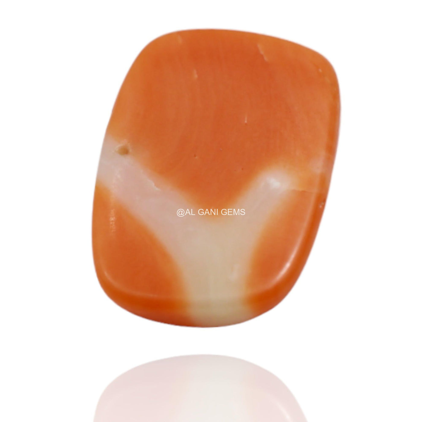 5.00 Cts Natural Taiwan Coral Loose Gemstone Oval Cabochon 14x10x3 mm C-71