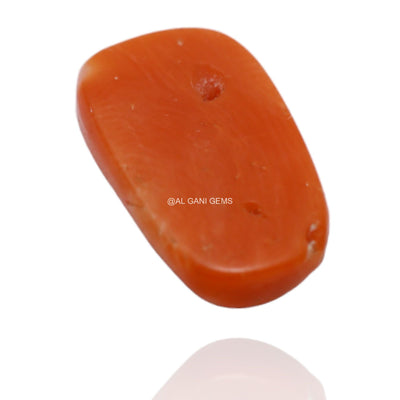 5.15 Cts Natural Taiwan Coral Loose Gemstone Oval Cabochon 14x8x4 mm C-86