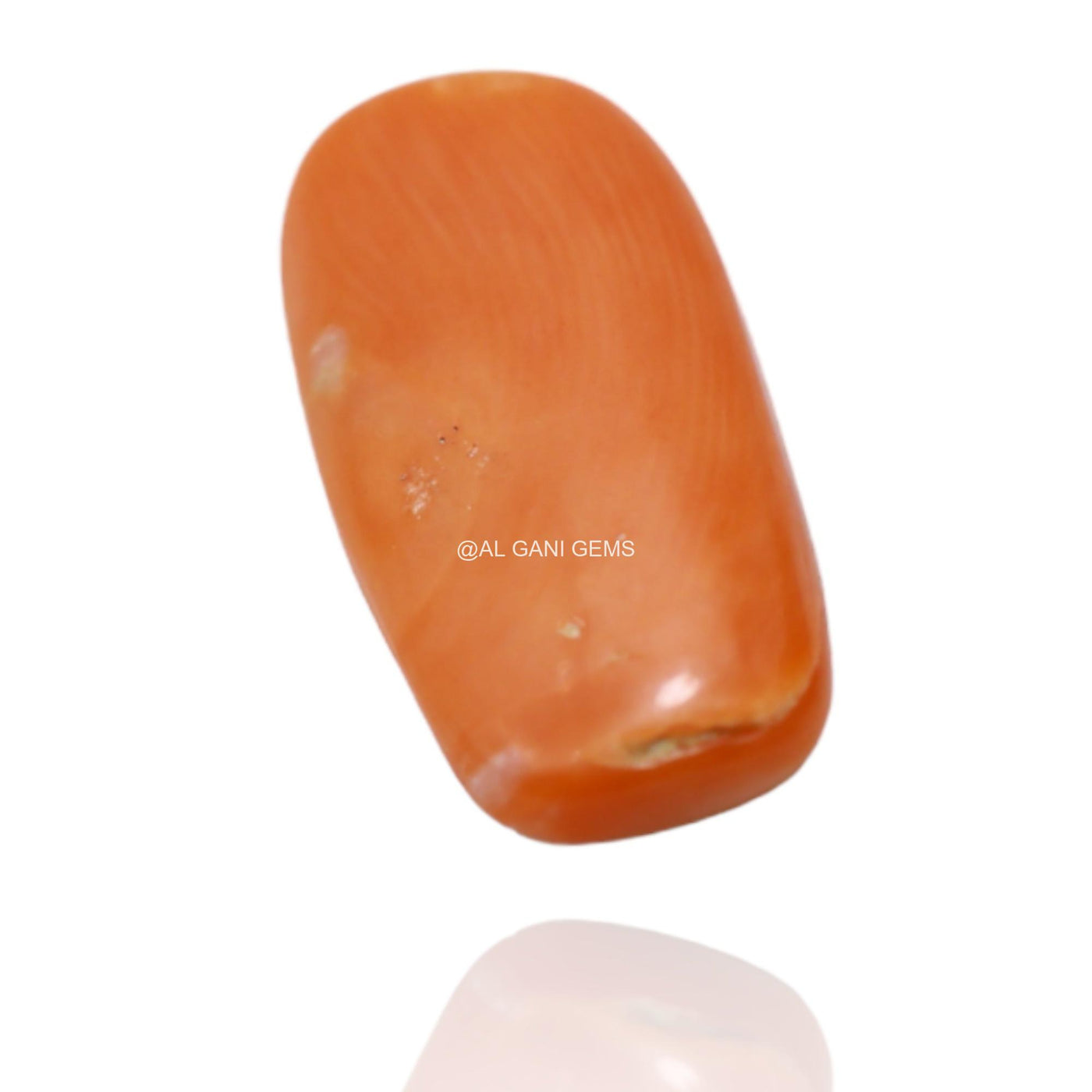 Natural Coral Loose Gemstone Oval Cabochon Taiwan 3.90 Cts 17x8x2 mm C-99