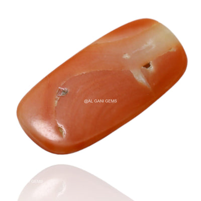 Natural Coral Loose Gemstone Oval Cabochon Taiwan 3.90 Cts 17x8x2 mm C-99